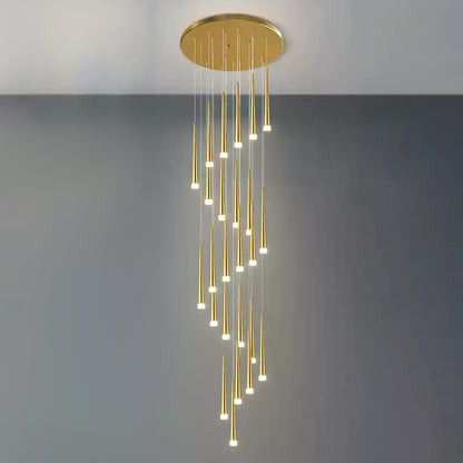 WOMO Cone Spiral Cascading Chandelier-WM2204