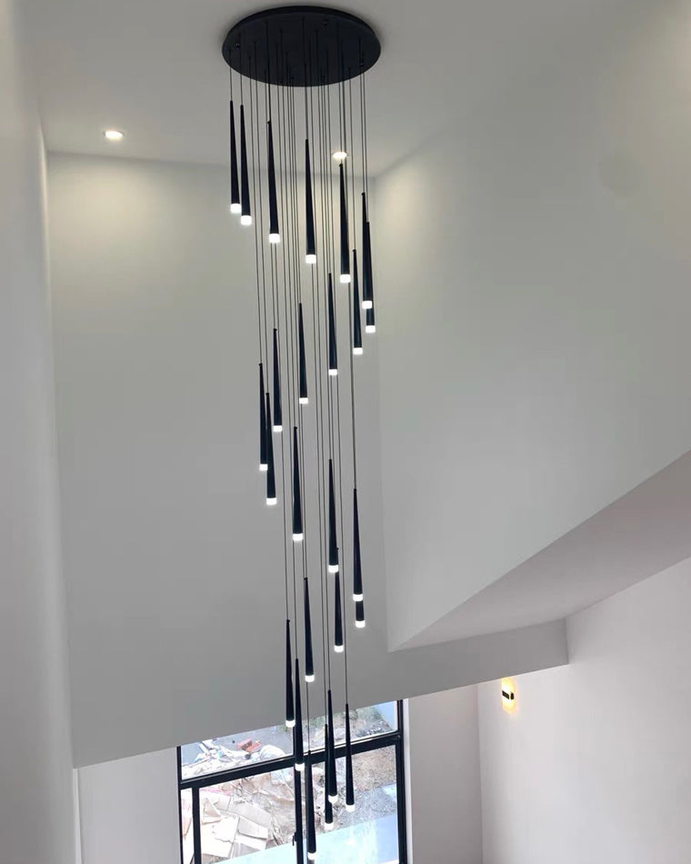 WOMO Cone Spiral Cascading Chandelier-WM2204