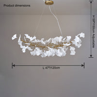 WOMO Gingko Linear Chandelier-WM2706