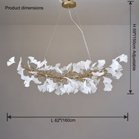WOMO Gingko Linear Chandelier-WM2706