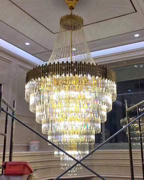 WOMO Crystal Prism Empire Chandelier-WM2207