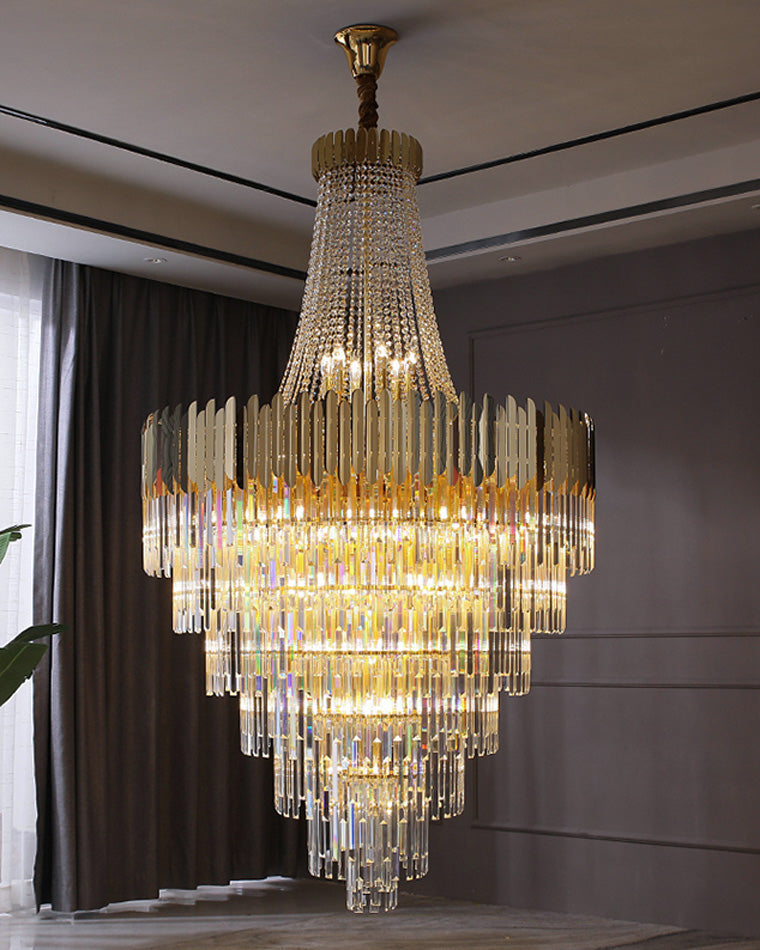 WOMO Crystal Prism Empire Chandelier-WM2207