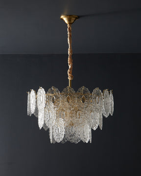 WOMO Tiered Textured Glass Chandelier-WM2208