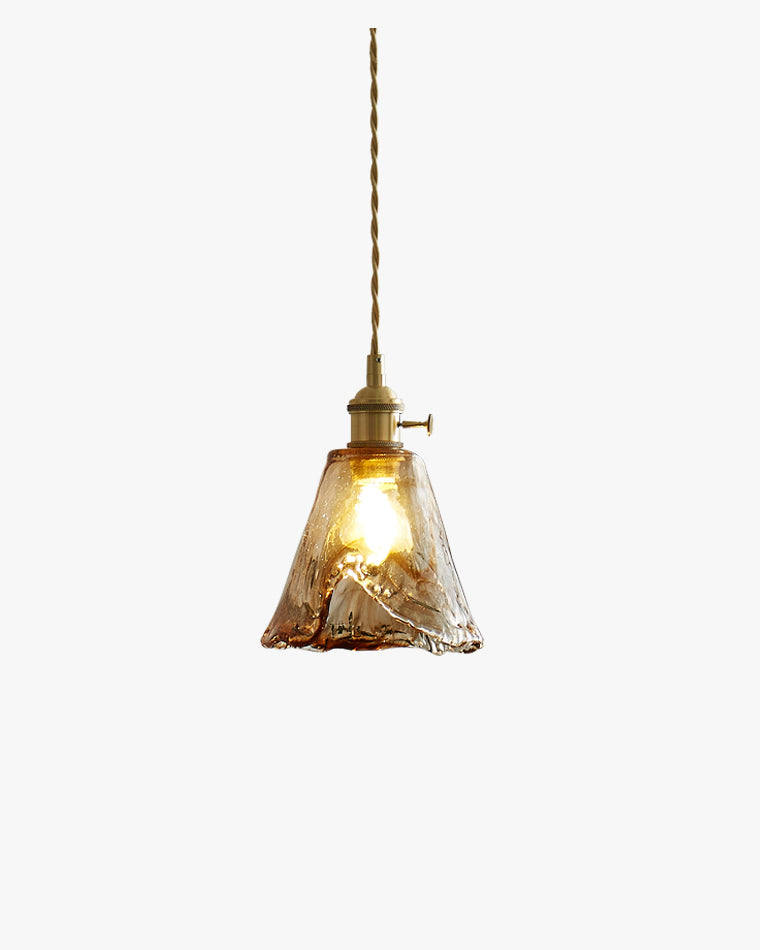 WOMO Amber Glass Small Pendant Light-WM2210