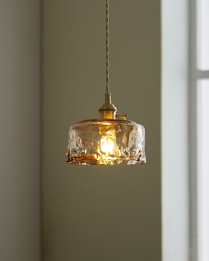 WOMO Amber Glass Small Pendant Light-WM2210