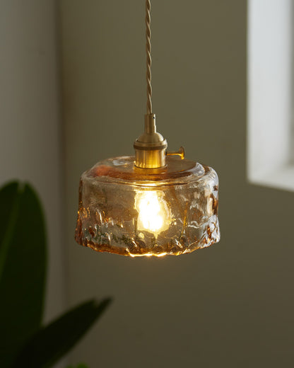 WOMO Amber Glass Small Pendant Light-WM2210