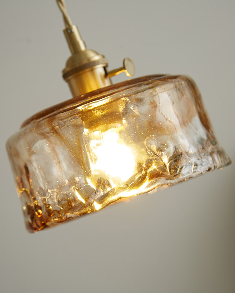 WOMO Amber Glass Small Pendant Light-WM2210