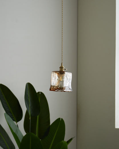 WOMO Amber Glass Small Pendant Light-WM2210