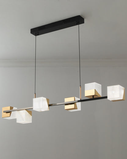 WOMO Prismatic Cube Gold Chandelier-WM2211