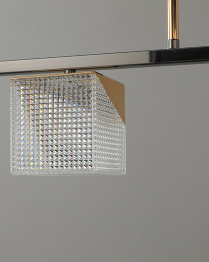 WOMO Prismatic Cube Gold Chandelier-WM2211