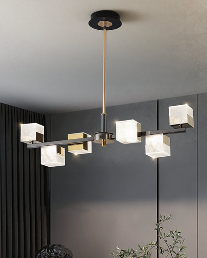 WOMO Prismatic Cube Gold Chandelier-WM2211