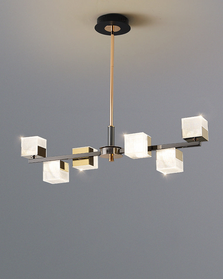 WOMO Prismatic Cube Gold Chandelier-WM2211