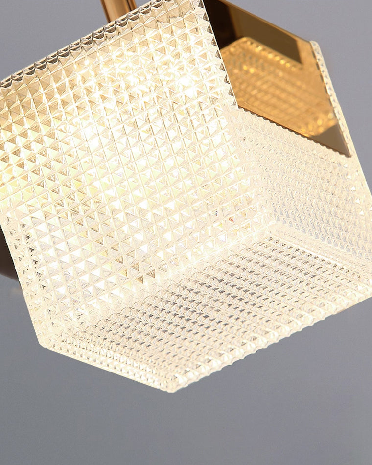 WOMO Prismatic Cube Gold Chandelier-WM2211