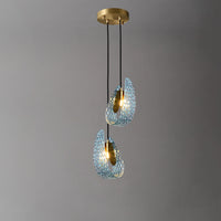WOMO Peacock Blue Art Glass Chandelier-WM2213
