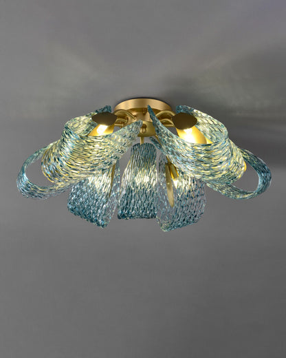 WOMO Peacock Leaf Glass Chandelier-WM2213