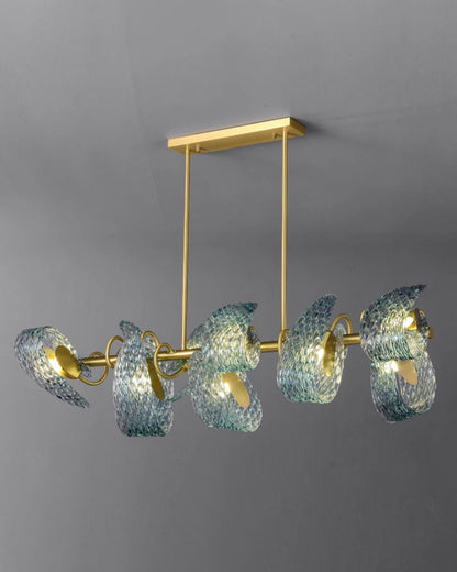 WOMO Peacock Leaf Glass Chandelier-WM2213