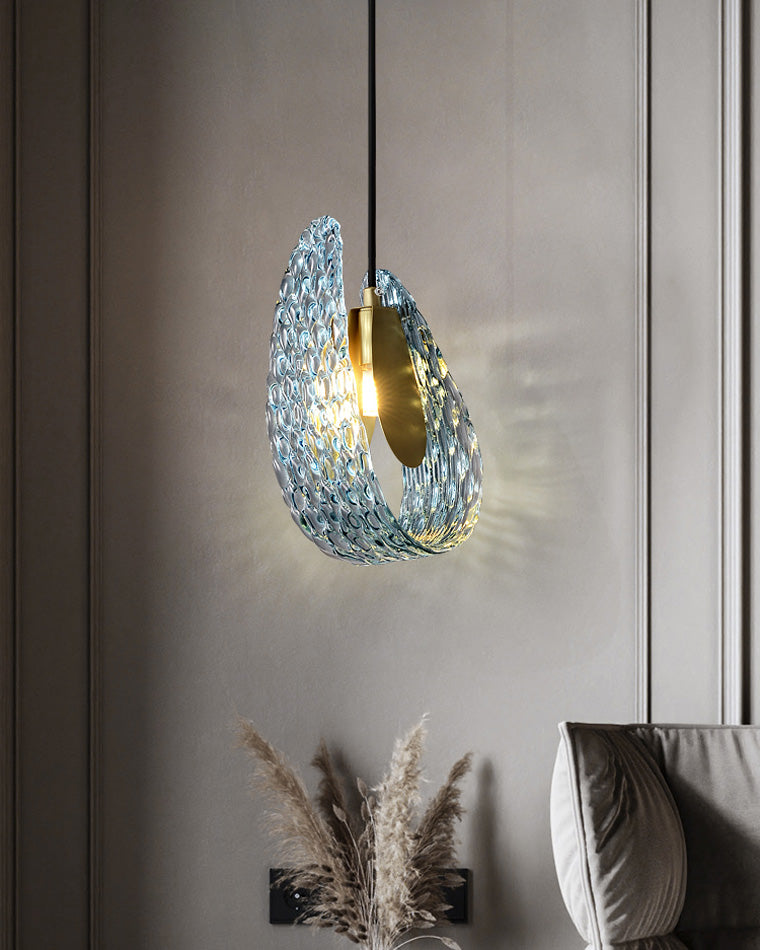 WOMO Peacock Leaf Glass Chandelier-WM2213