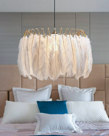 WOMO Feather Round Chandelier-WM2215