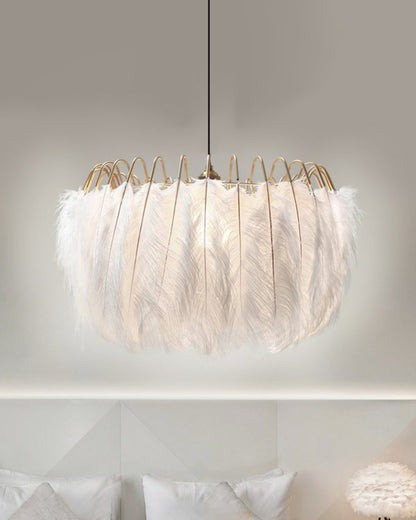 WOMO Feather Round Chandelier-WM2215