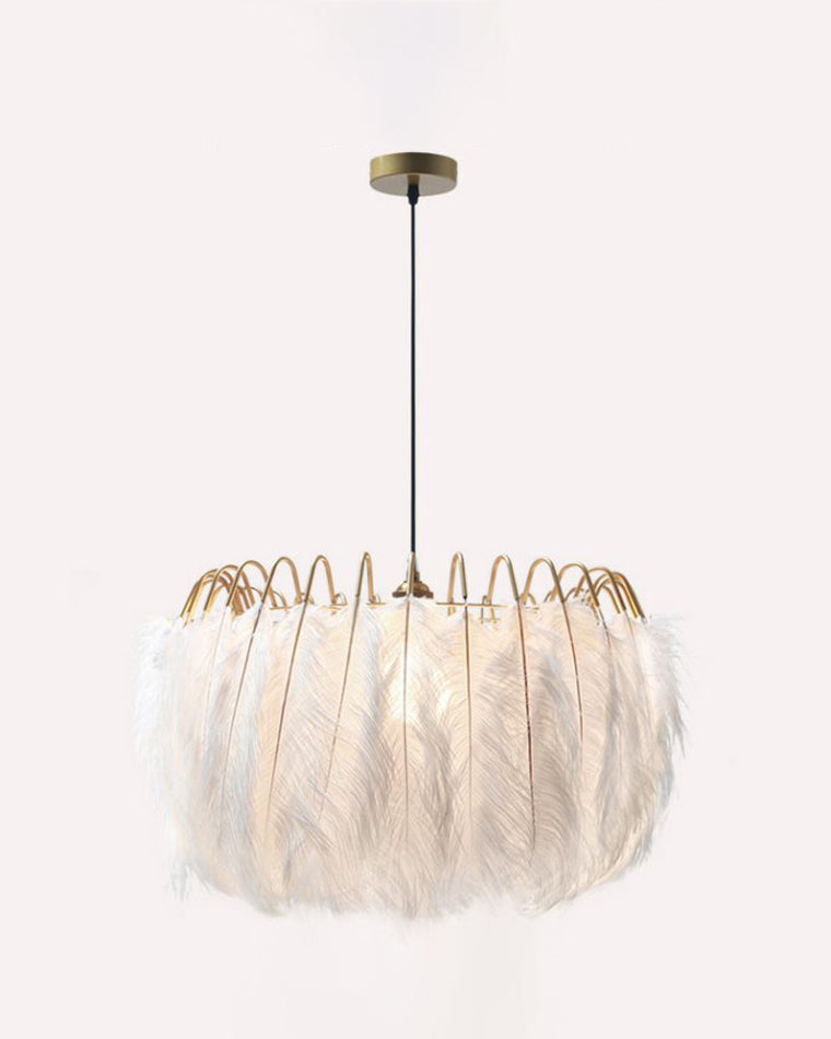 WOMO Feather Round Chandelier-WM2215