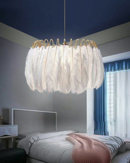 WOMO Feather Round Chandelier-WM2215