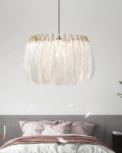 WOMO Feather Round Chandelier-WM2215