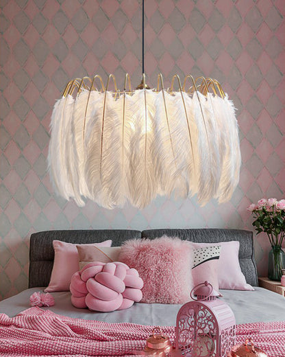 WOMO Feather Round Chandelier-WM2215