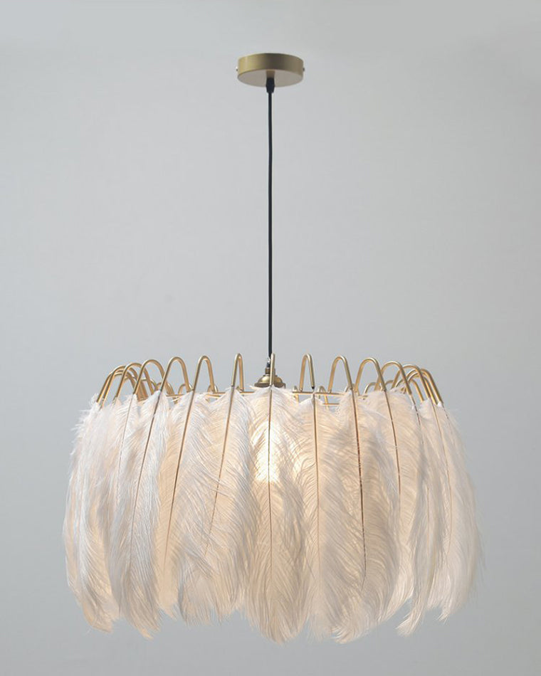 WOMO Feather Round Chandelier-WM2215