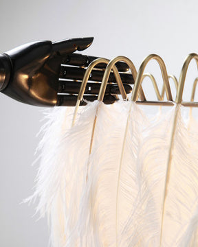 WOMO Feather Round Chandelier-WM2215