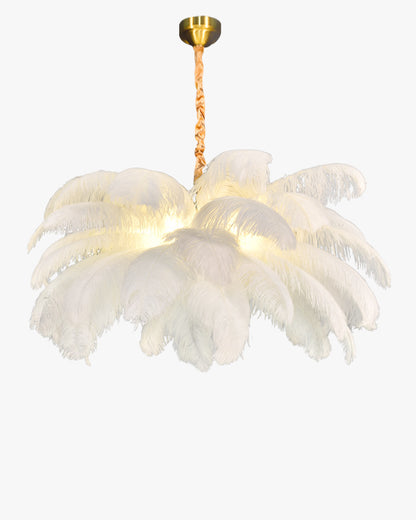 WOMO Palm Feather Chandelier-WM2216