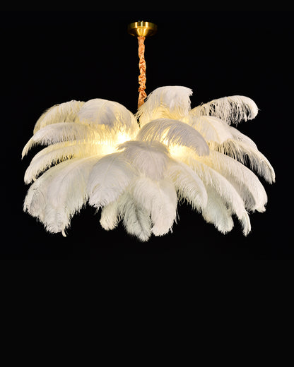 WOMO Palm Feather Chandelier-WM2216