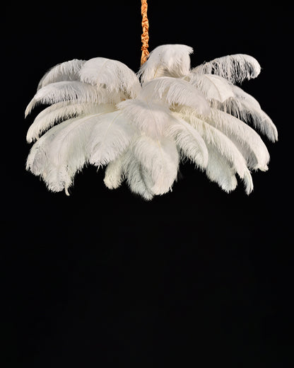 WOMO Palm Feather Chandelier-WM2216
