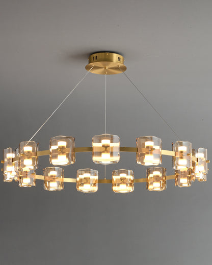 WOMO Circular Glass Chandelier-WM2218