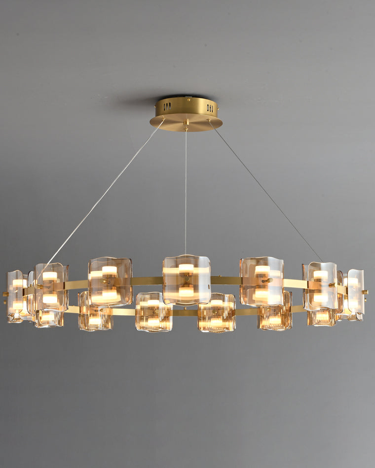 WOMO Circular Glass Chandelier-WM2218