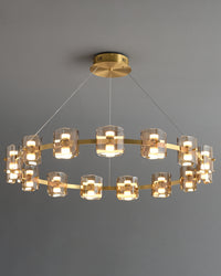 WOMO Modern Candle Round Chandelier-WM2218