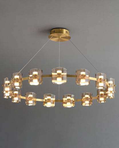 WOMO Circular Glass Chandelier-WM2218