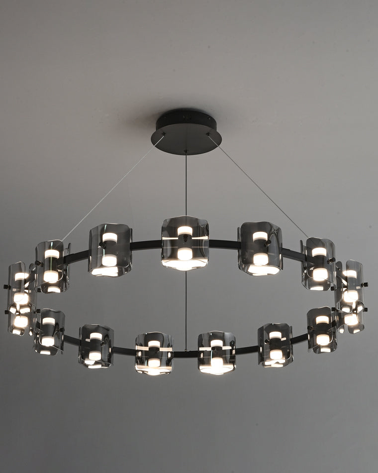 WOMO Circular Glass Chandelier-WM2218