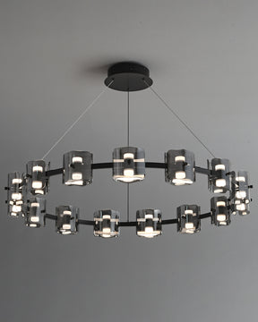 WOMO Circular Glass Chandelier-WM2218