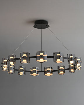 WOMO Circular Glass Chandelier-WM2218