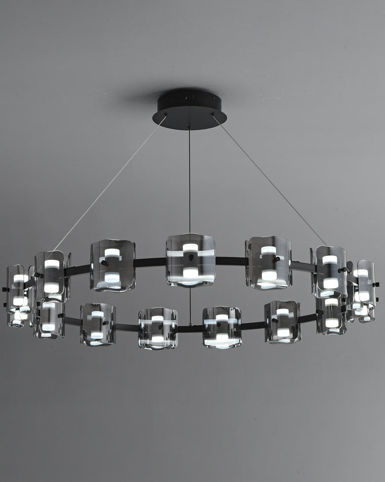 WOMO Circular Glass Chandelier-WM2218