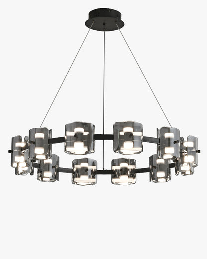 WOMO Circular Glass Chandelier-WM2218