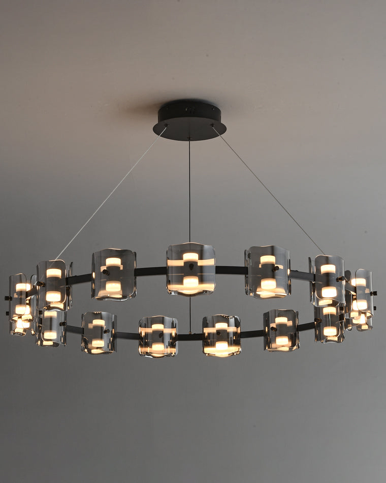 WOMO Circular Glass Chandelier-WM2218