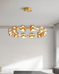 WOMO Modern Candle Round Chandelier-WM2218