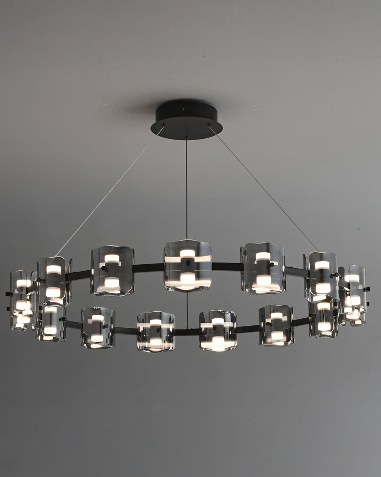 WOMO Circular Glass Chandelier-WM2218