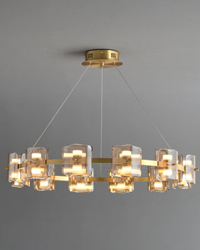 WOMO Circular Glass Chandelier-WM2218