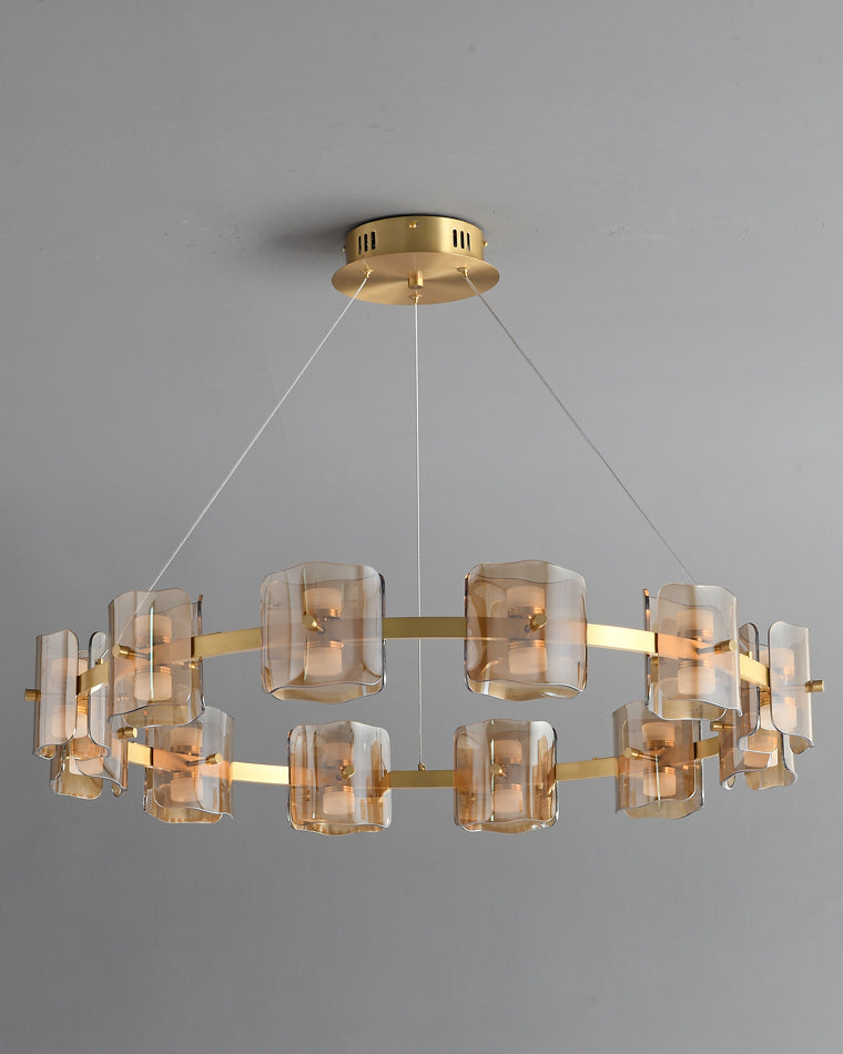 WOMO Circular Glass Chandelier-WM2218