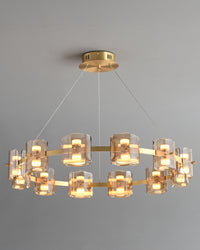 WOMO Modern Candle Round Chandelier-WM2218