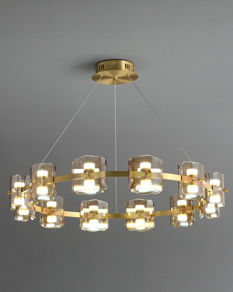 WOMO Circular Glass Chandelier-WM2218