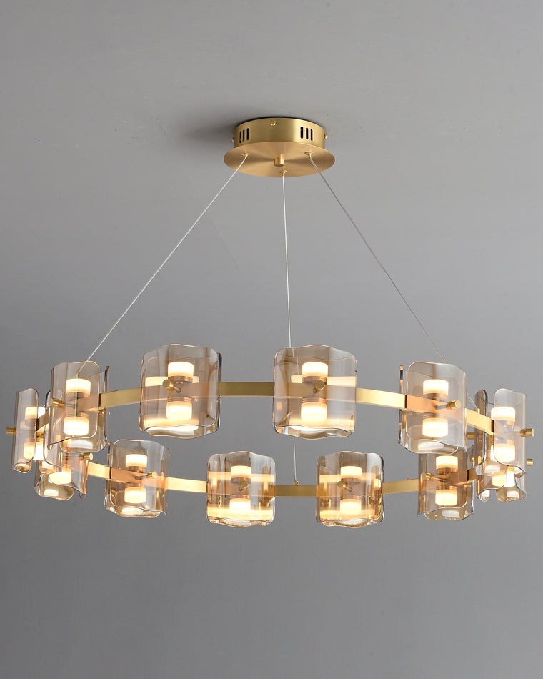 WOMO Circular Glass Chandelier-WM2218