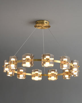 WOMO Circular Glass Chandelier-WM2218